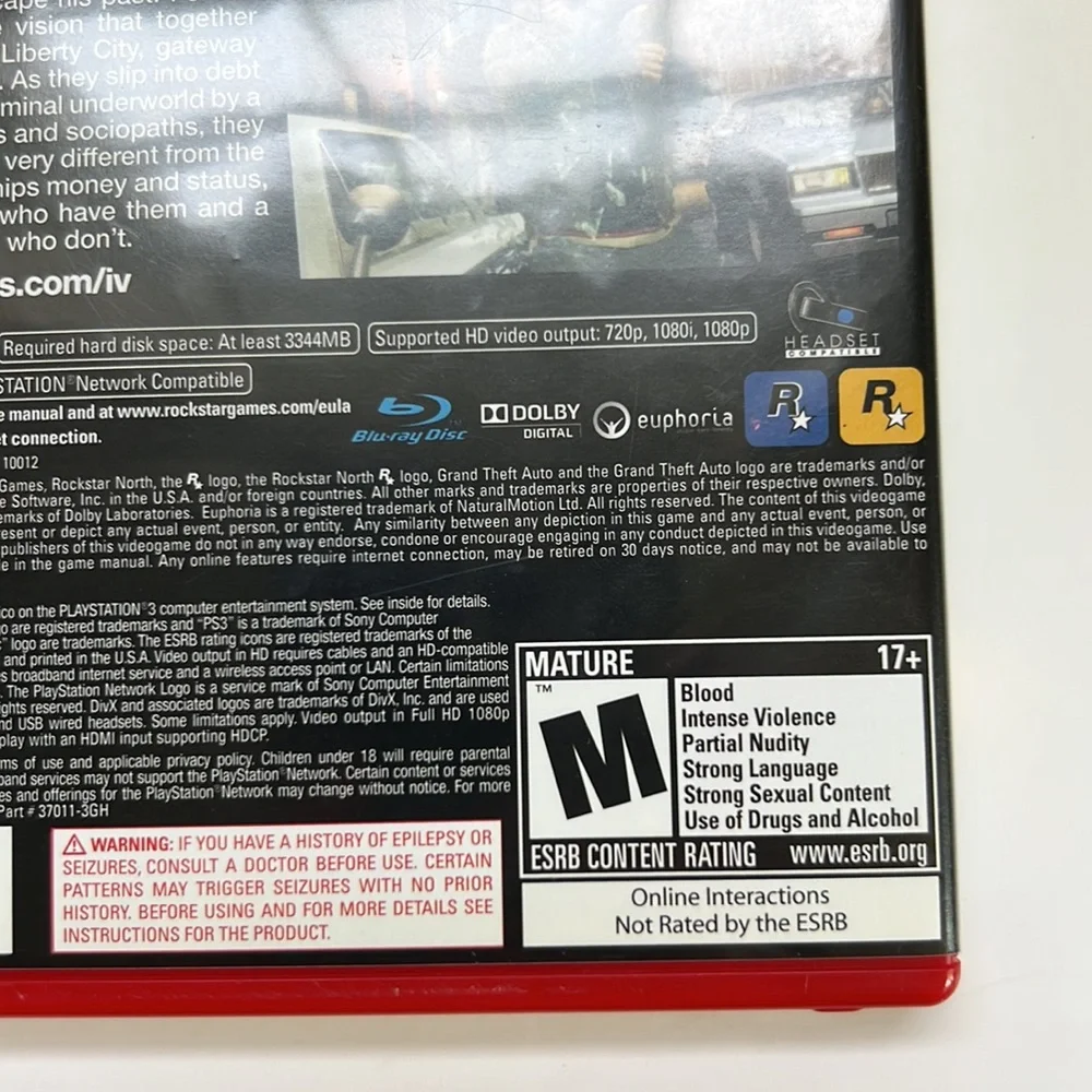 PS3 Grand Theft Auto IV